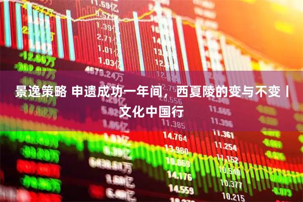 景逸策略 申遗成功一年间，西夏陵的变与不变丨文化中国行